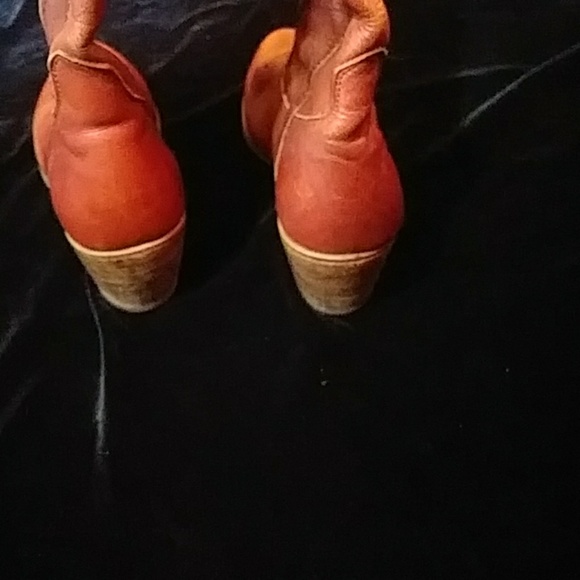 Dexter vintage leather cowboy boots fits a  8.5 - Picture 4 of 8